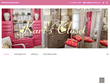 Tablet Screenshot of karis-closet.com